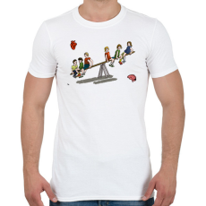 PRINTFASHION Seesaw - Férfi póló - Fehér