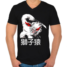 PRINTFASHION sekiro- guardian ape 1 - Férfi V-nyakú póló - Fekete