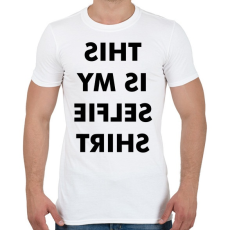 PRINTFASHION Selfie Tshirt - Férfi póló - Fehér