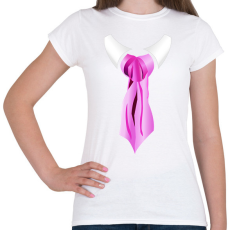 PRINTFASHION Selyem nyakkendő - Női póló - Fehér
