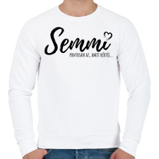 PRINTFASHION Semmi - Pontosan az, amit kértél - Férfi pulóver - Fehér férfi pulóver, kardigán