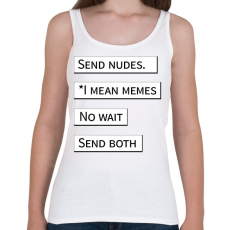 PRINTFASHION Send nudes - Telefontok - Női atléta - Fehér