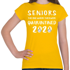 PRINTFASHION Seniors - Női póló - Sárga