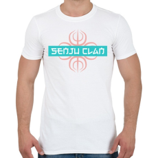 PRINTFASHION Senju klan - Férfi póló - Fehér