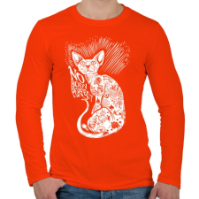 PRINTFASHION Senki nem tökéletes - Férfi hosszú ujjú póló - Narancs férfi póló