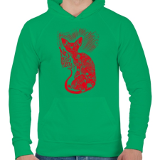 PRINTFASHION Senki nem tökéletes  - Férfi kapucnis pulóver - Zöld férfi pulóver, kardigán