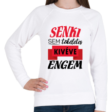 PRINTFASHION Senki sem tökéletes - Női pulóver - Fehér