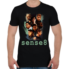 PRINTFASHION sense8 - Férfi póló - Fekete