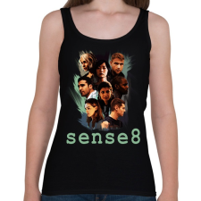 PRINTFASHION sense8 - Női atléta - Fekete női trikó