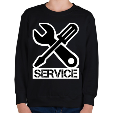 PRINTFASHION Service - Gyerek pulóver - Fekete gyerek pulóver, kardigán