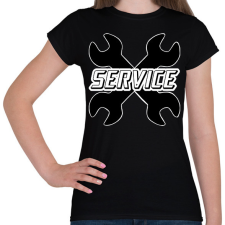 PRINTFASHION Service - Női póló - Fekete női póló