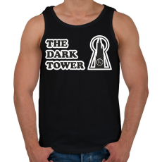 PRINTFASHION setét torony 1 - Férfi atléta - Fekete