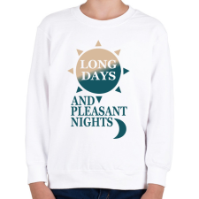 PRINTFASHION Setét torony  - Gyerek pulóver - Fehér gyerek pulóver, kardigán