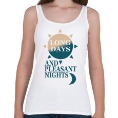 PRINTFASHION Setét torony  - Női atléta - Fehér