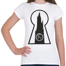 PRINTFASHION Setét torony - Női póló - Fehér