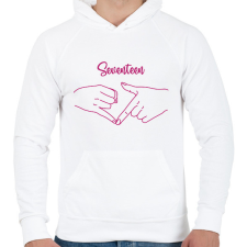 PRINTFASHION Seventeen kezek - Férfi kapucnis pulóver - Fehér férfi pulóver, kardigán