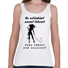 PRINTFASHION sexel fekszel - Női atléta - Fehér