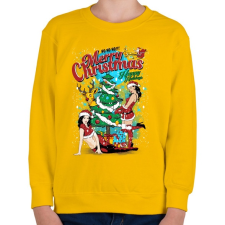 PRINTFASHION Sexy Karácsony - Gyerek pulóver - Sárga gyerek pulóver, kardigán