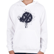 PRINTFASHION sgb1bk.png - Gyerek kapucnis pulóver - Fehér gyerek pulóver, kardigán