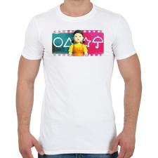 PRINTFASHION Sguid game art - green light red light - Férfi póló - Fehér férfi póló