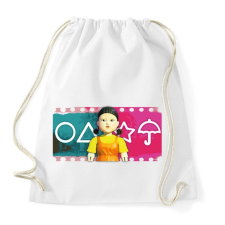 PRINTFASHION Sguid game art - green light red light - Sportzsák, Tornazsák - Fehér tornazsák