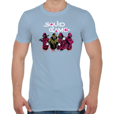 PRINTFASHION Sguid game - Nyerd meg az életed N9 - Férfi póló - Világoskék