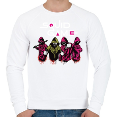 PRINTFASHION Sguid game - Nyerd meg az életed N9 - Férfi pulóver - Fehér