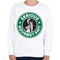 PRINTFASHION Sh*tbucks - Gyerek pulóver - Fehér