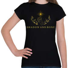 PRINTFASHION Shadow and Bone - Női póló - Fekete női póló