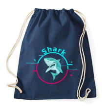 PRINTFASHION shark - Sportzsák, Tornazsák - Sötétkék tornazsák