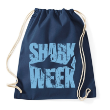PRINTFASHION Shark Week - Sportzsák, Tornazsák - Sötétkék tornazsák