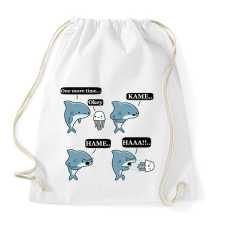 PRINTFASHION SharKAMEHAMEHAA..(B) - Sportzsák, Tornazsák - Fehér tornazsák