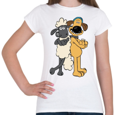 PRINTFASHION Shaun, a bárány - Női póló - Fehér női póló