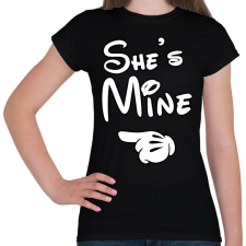 PRINTFASHION She is mine - Női póló - Fekete női póló