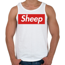 PRINTFASHION Sheep - Férfi atléta - Fehér atléta, trikó