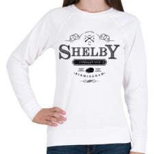 PRINTFASHION Shelby C. ltd - Női pulóver - Fehér női pulóver, kardigán