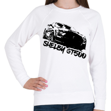 PRINTFASHION Shelby Gt 500 - Női pulóver - Fehér