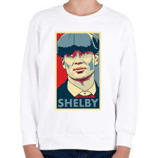 PRINTFASHION Shelby - Gyerek pulóver - Fehér gyerek pulóver, kardigán