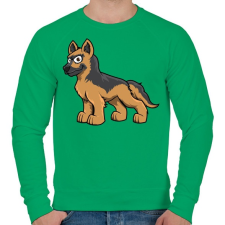 PRINTFASHION Shepherd - Férfi pulóver - Zöld férfi pulóver, kardigán