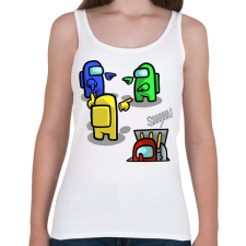 PRINTFASHION Shhhhh.... - Női atléta - Fehér női trikó
