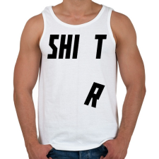 PRINTFASHION SHI T - Férfi atléta - Fehér atléta, trikó