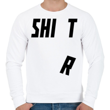 PRINTFASHION SHI T - Férfi pulóver - Fehér férfi pulóver, kardigán