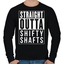 PRINTFASHION SHIFTY SHAFTS - Férfi pulóver - Fekete férfi pulóver, kardigán