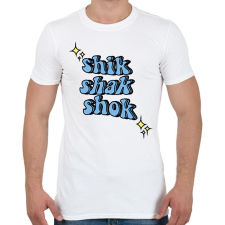 PRINTFASHION Shik Shak Shok - Férfi póló - Fehér férfi póló