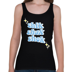 PRINTFASHION Shik Shak Shok - Női atléta - Fekete