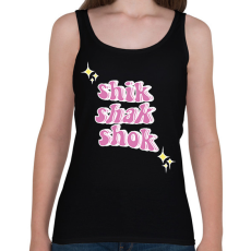 PRINTFASHION Shik Shak Shok - Női atléta - Fekete