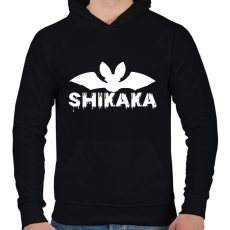 PRINTFASHION Shikaka - Férfi kapucnis pulóver - Fekete