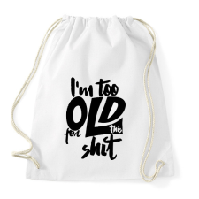 PRINTFASHION Shit 1 - Sportzsák, Tornazsák - Fehér kézitáska és bőrönd