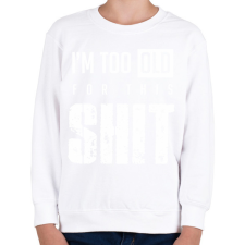 PRINTFASHION Shit 3 - Gyerek pulóver - Fehér gyerek pulóver, kardigán