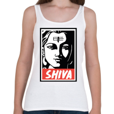 PRINTFASHION Shiva - Női atléta - Fehér női trikó